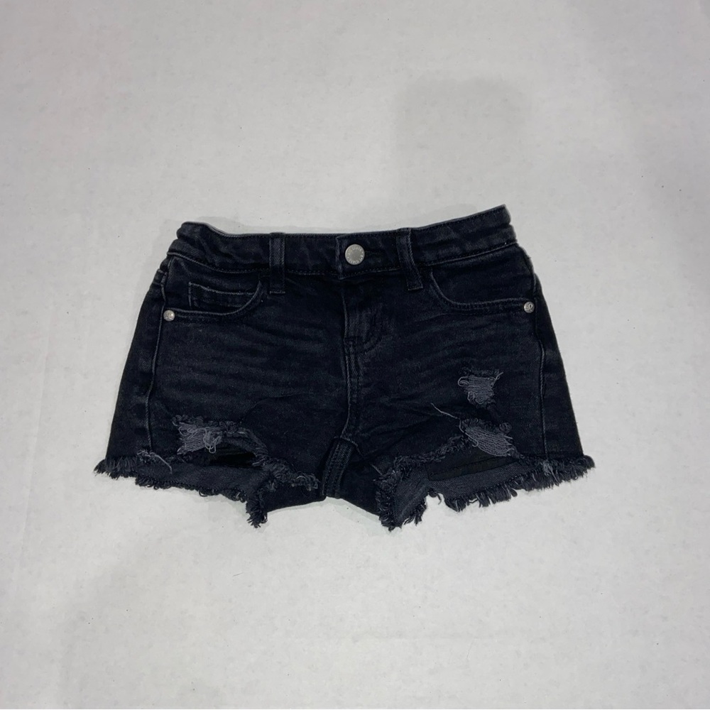 Art Class Shorts Size 6/7 Distressed Ripped Black Girls  Adjustable Waist